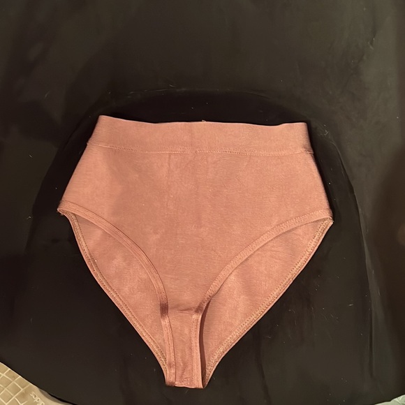 House of CB Perrina Mauve Sheer Lace Bandage Dress With High Waisted Briefs - Picture 12 of 15